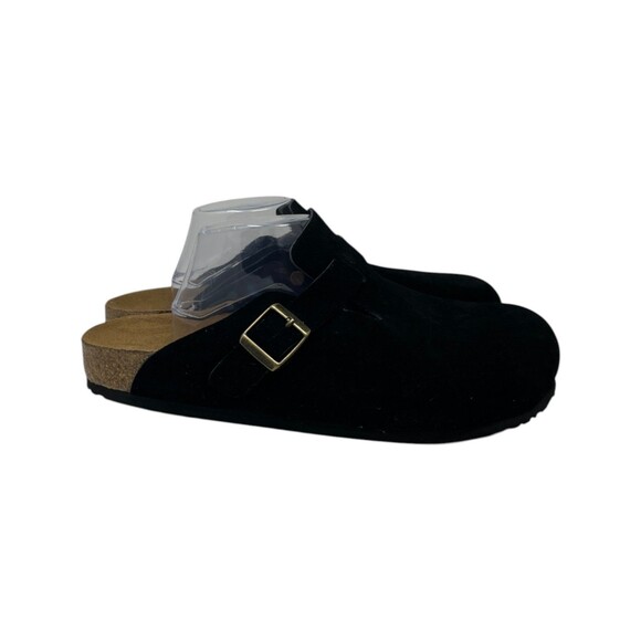 Quince Suede Clog Sandals Men\'s Size 10 Black Solid Boho Gorpcore Normcore main image 6